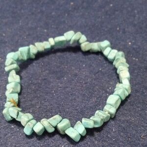 Turquoise Stone Stretch Bracelet Vintage